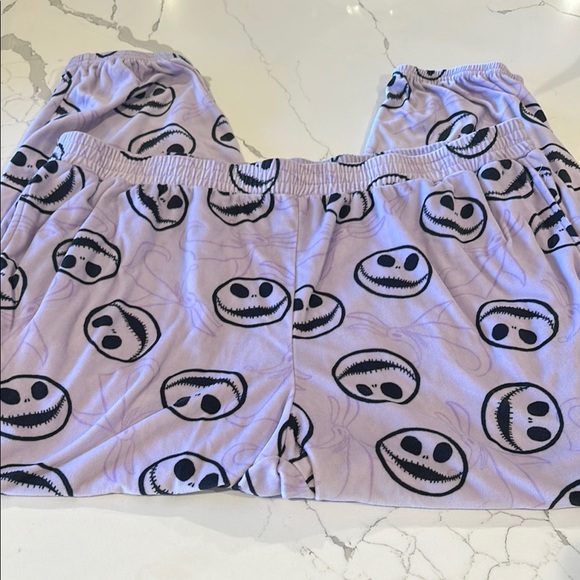Disney Women's Sleep Pants - Purple Jack Skellington Nightmare Before Christmas - Picture 1 of 10